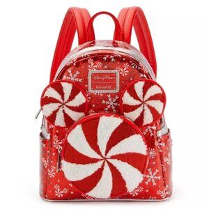 NWT Disney Parks Mickey Mouse Icon Peppermint Swirl Loungefly